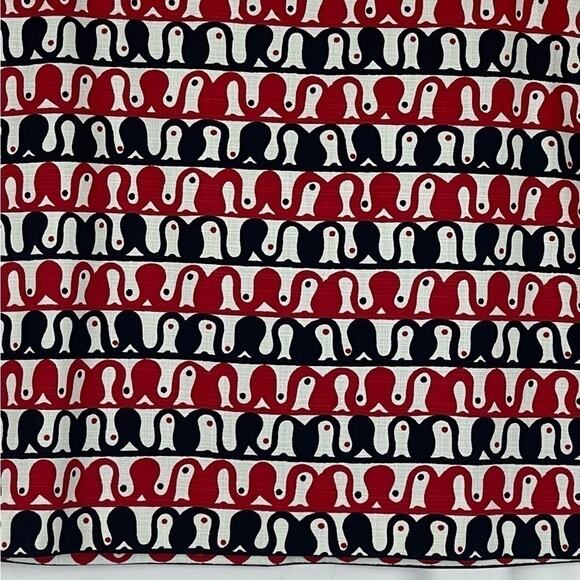 Talbots Red & Black Bold Print Career Office Feminine Skirt NWOT Size 10P - Picture 3 of 11